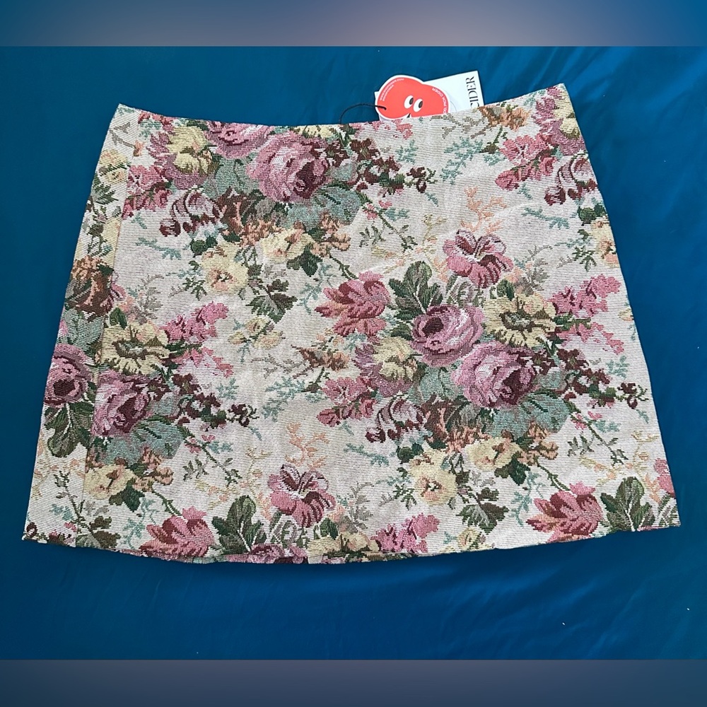Cider Floral Tapestry Mini Skirt Size XL NWT Vintage Style